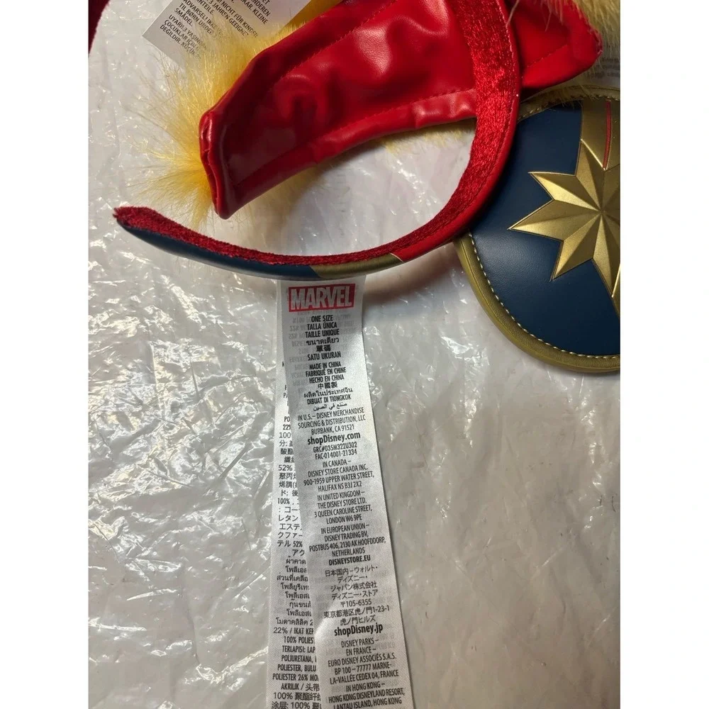 Disney‎ Parks Captain Marvel Mickey Minnie Mohawk Ears Headband
